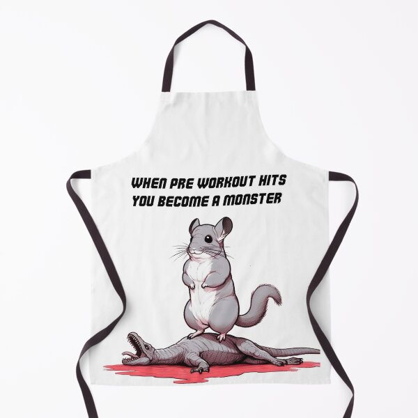 Item preview, When Pre Workout Hits: Muscle Chinchilla designed and sold by LemuellTrends.