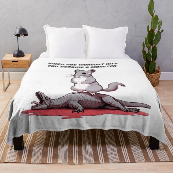 Item preview, When Pre Workout Hits: Muscle Chinchilla designed and sold by LemuellTrends.