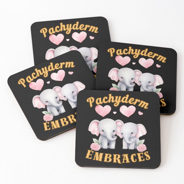 Item preview, Pachyderm Embraces. watercolor elephant designed and sold by ElephantVibes.