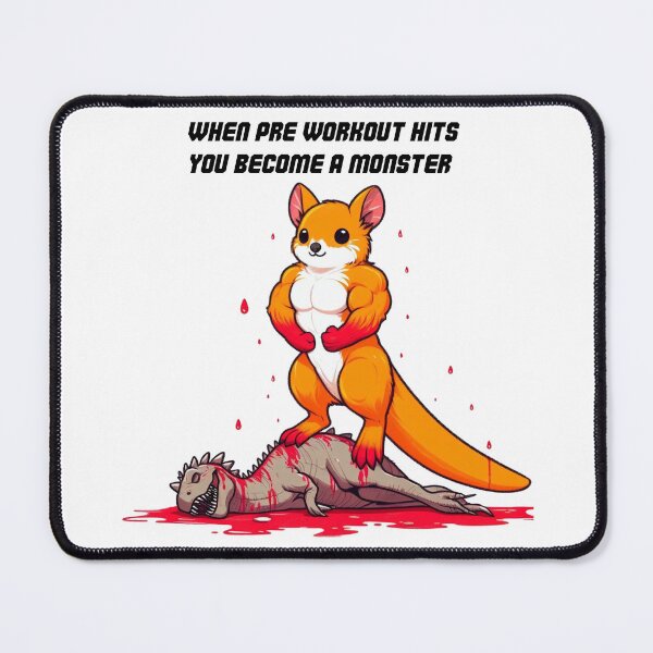 Item preview, When Pre Workout Hits: Muscle Kangaroo designed and sold by LemuellTrends.