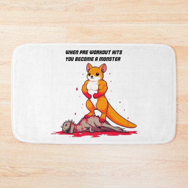 Item preview, When Pre Workout Hits: Muscle Kangaroo designed and sold by LemuellTrends.