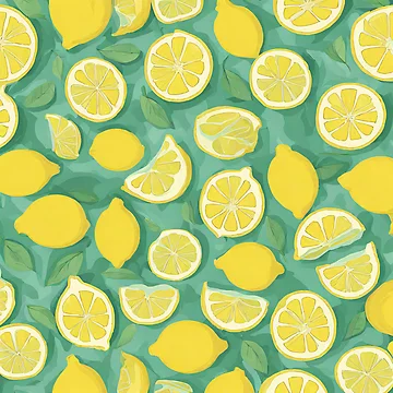 Artwork thumbnail, Lemon Pattern by AllThingsOcean