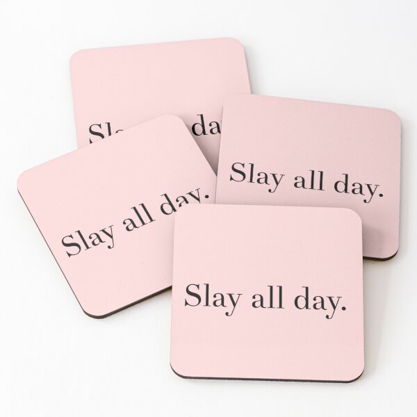 Item preview, Slay all day, Daily motivational quote, slogan  designed and sold by MarJul.