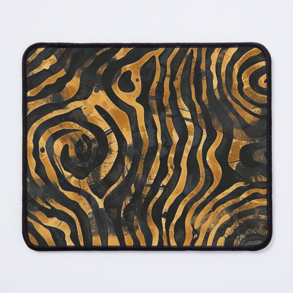 Item preview, Watercolor Black and Yellow Batik Pattern designed and sold by HausKatz.
