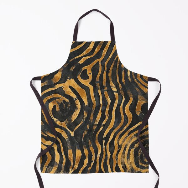 Item preview, Watercolor Black and Yellow Batik Pattern designed and sold by HausKatz.
