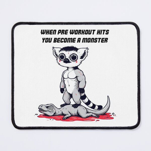 Item preview, When Pre Workout Hits: Muscle Lemur designed and sold by LemuellTrends.