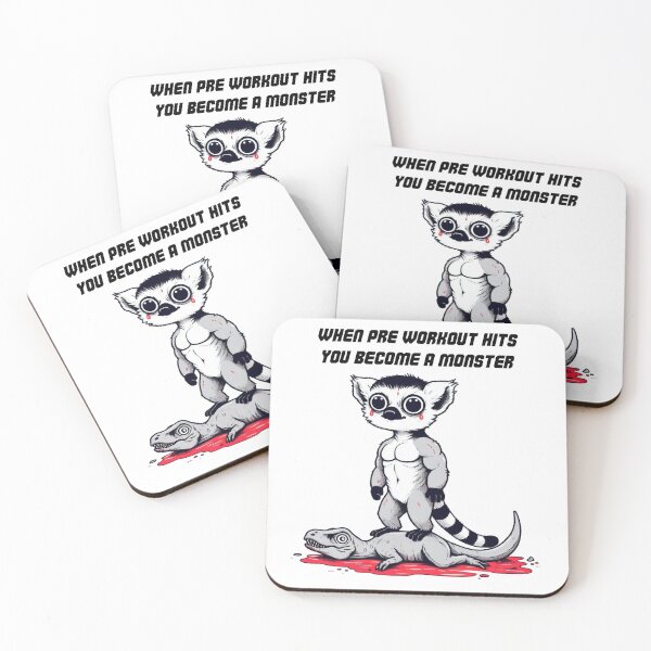 Item preview, When Pre Workout Hits: Muscle Lemur designed and sold by LemuellTrends.