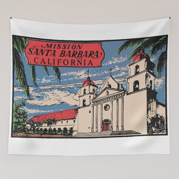 Item preview, Mission Santa Barbara Decal Design designed and sold by Decal Mania.