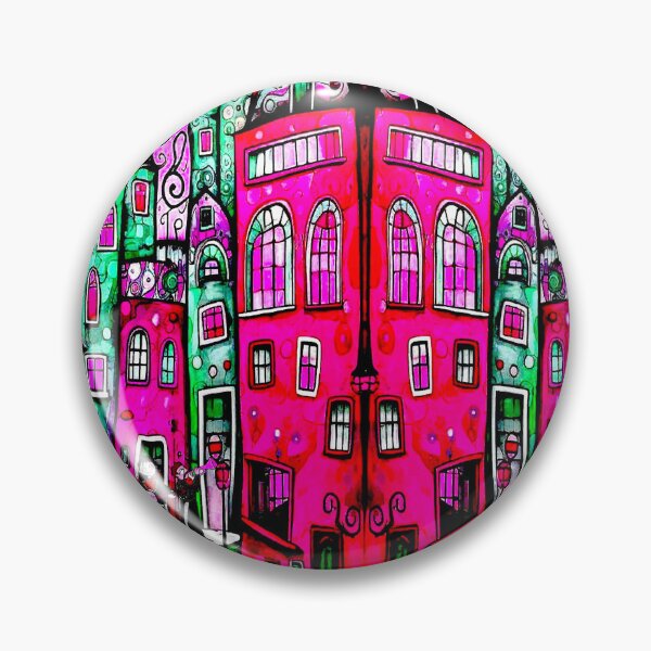 Item preview, Fantasy Musical Mythical Abstract Animation Town Print designed and sold by posterbobs.