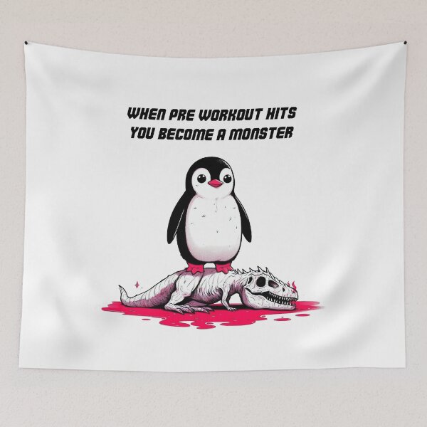Item preview, When Pre Workout Hits: Penguin designed and sold by LemuellTrends.