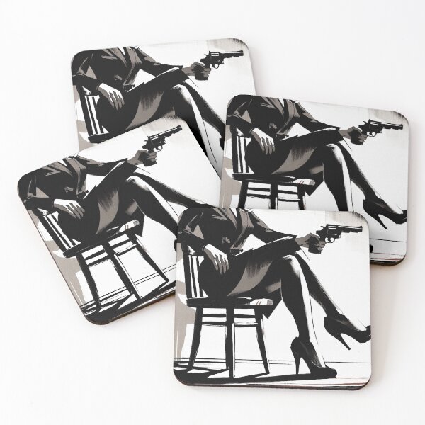 Item preview, Noir Woman`s legs on the Chair [Vintage, Retro] designed and sold by RESToRAPTOR.