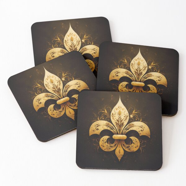 Item preview, Fleur De Lis Art | Black and Gold 3 designed and sold by willdunphey.
