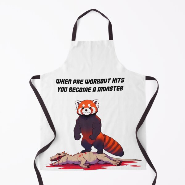 Item preview, When Pre Workout Hits: Muscle Red Panda designed and sold by LemuellTrends.