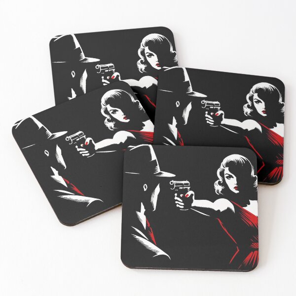 Item preview, Noir Femme Fatale: Aiming at the Men [Vintage, Retro] designed and sold by RESToRAPTOR.