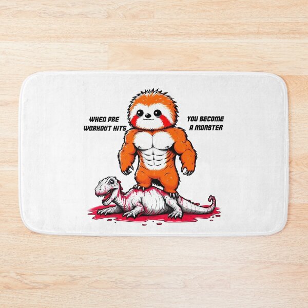 Item preview, When Pre Workout Hits: Muscle Sloth designed and sold by LemuellTrends.