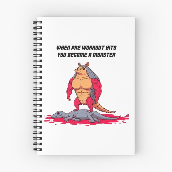 Item preview, When Pre Workout Hits: Muscle Armadillo designed and sold by LemuellTrends.