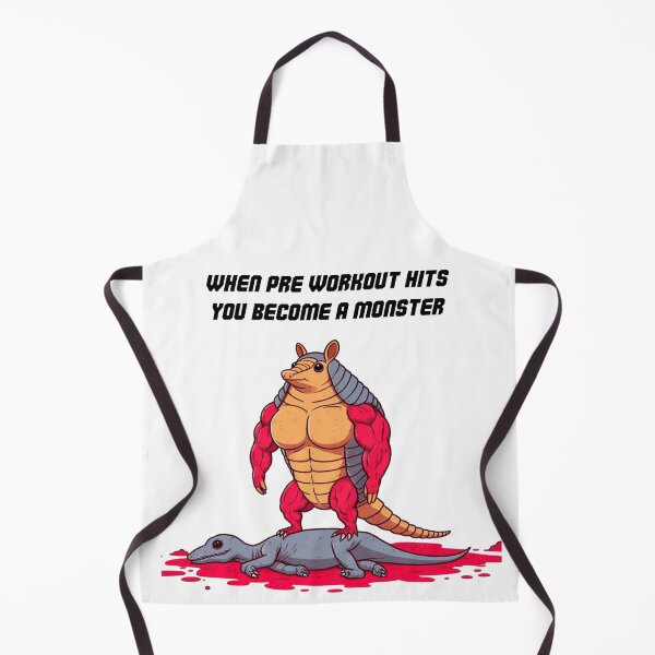 Item preview, When Pre Workout Hits: Muscle Armadillo designed and sold by LemuellTrends.