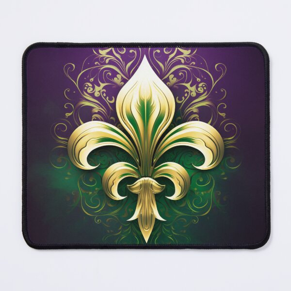 Item preview, Fleur De Lis | Green and Purple Golden Magic designed and sold by willdunphey.