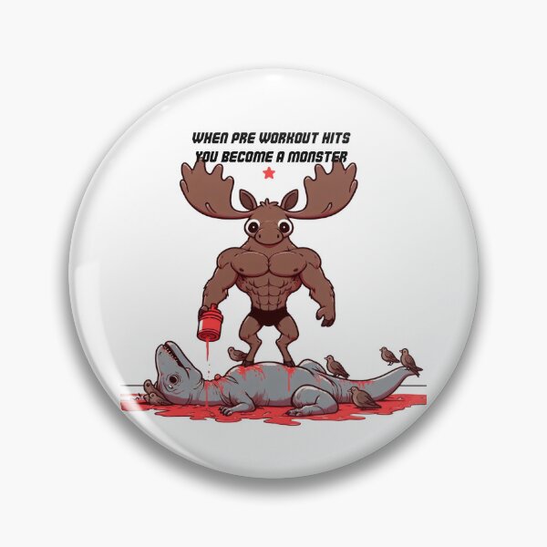 Item preview, When Pre Workout Hits: Muscle Moose designed and sold by LemuellTrends.