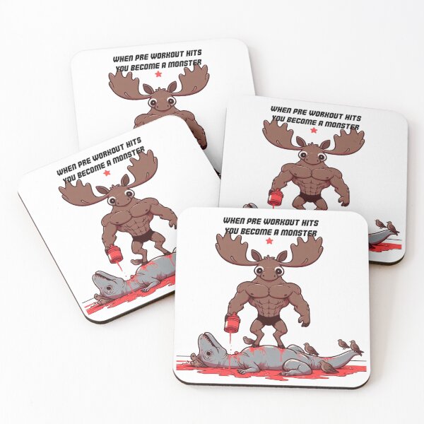 Item preview, When Pre Workout Hits: Muscle Moose designed and sold by LemuellTrends.