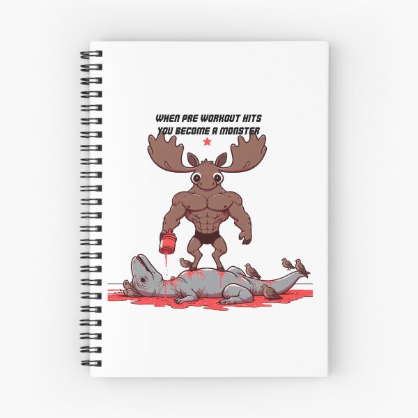 Item preview, When Pre Workout Hits: Muscle Moose designed and sold by LemuellTrends.