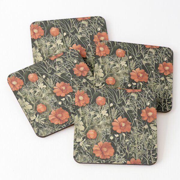 Item preview, Poppy Pattern, muted Tones designed and sold by MissQuiss.