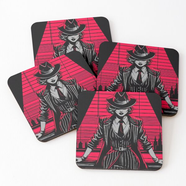 Item preview, Noir Mafia Girl in the Night Bar [Vintage, Retro] designed and sold by RESToRAPTOR.