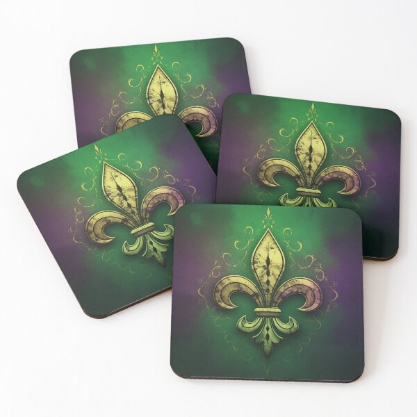 Item preview, Fleur De Lis | Green and Purple Majesty designed and sold by W Designs.