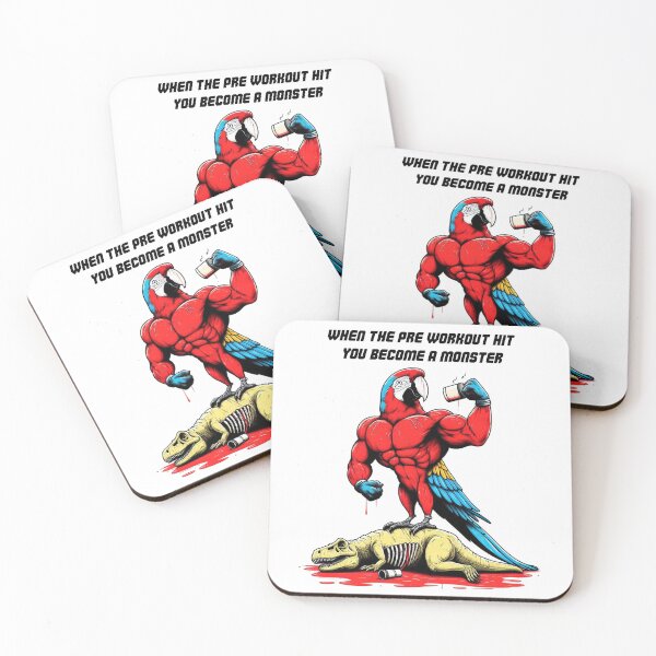 Item preview, When Pre Workout Hits: Muscle Macaw designed and sold by LemuellTrends.