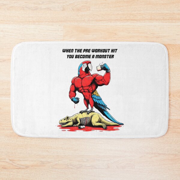 Item preview, When Pre Workout Hits: Muscle Macaw designed and sold by LemuellTrends.