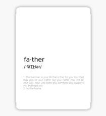 Father #minimalism Sticker