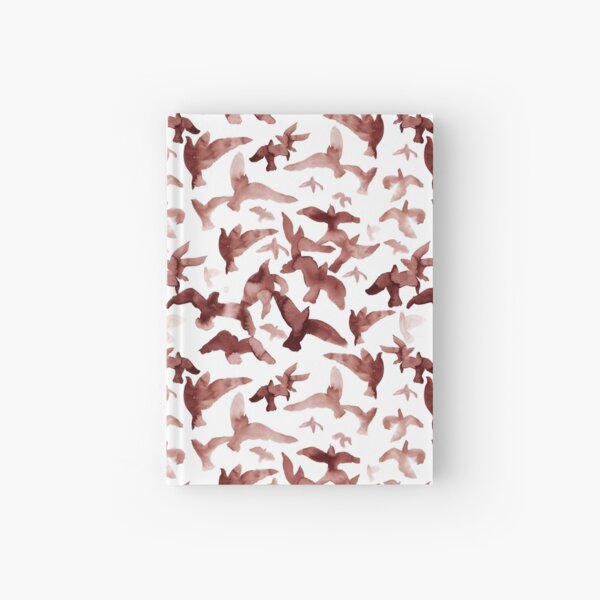 Alouette – Maroon on White Hardcover Journal