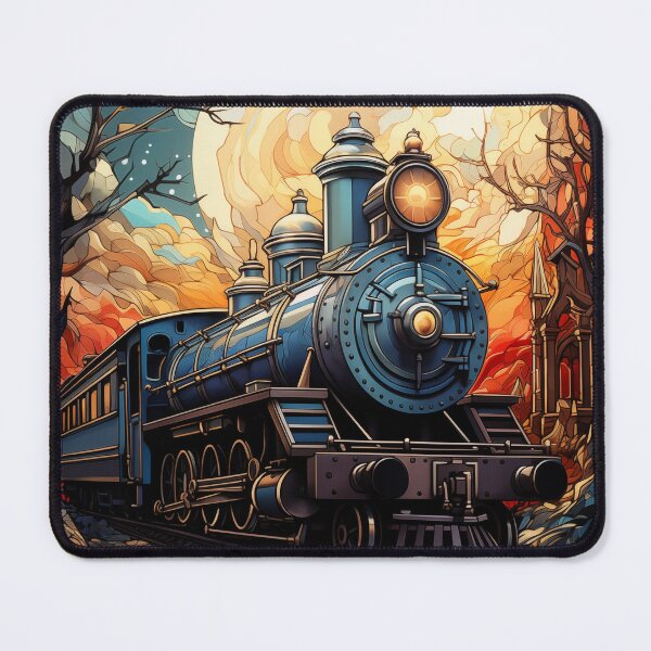 Item preview, Train and moon art for him wall art, gift for her designed and sold by Rockwpapart.