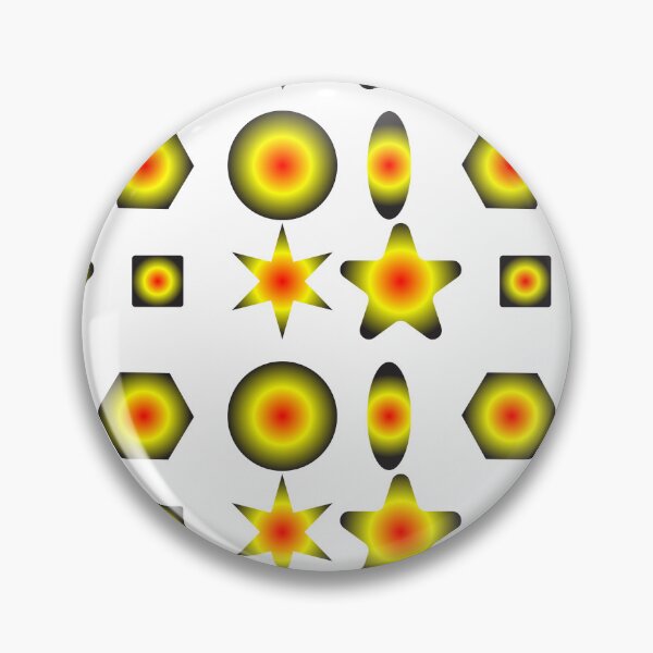 Item preview, Red yellow and black multi color shapes pattern designed and sold by AMK-artworld.