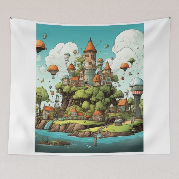 Item preview, Whimsical Doodlescape designed and sold by matdiazl.
