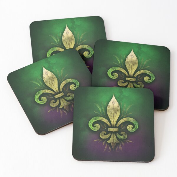 Item preview, Fleur De Lis | Green and Purple Forest designed and sold by W Designs.