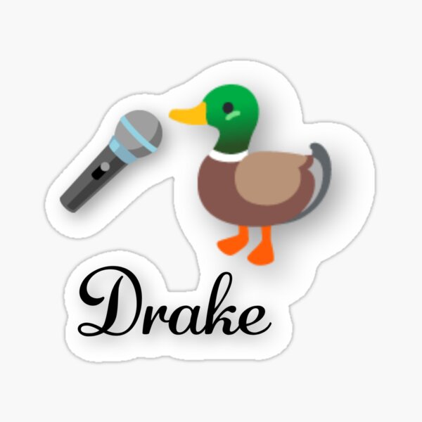 Singing Drake With Mike Sticker