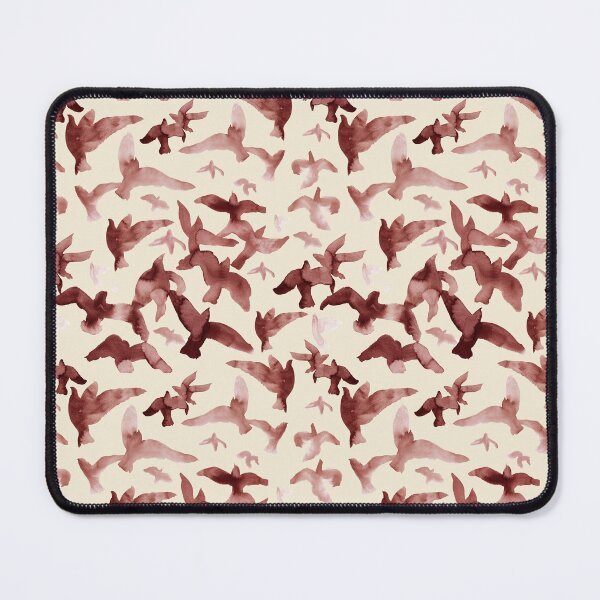 Item preview, Alouette – Maroon on Cream designed and sold by Elizabeth Becker.