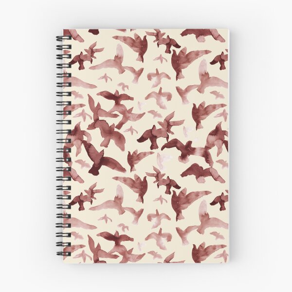 Item preview, Alouette – Maroon on Cream designed and sold by Elizabeth Becker.