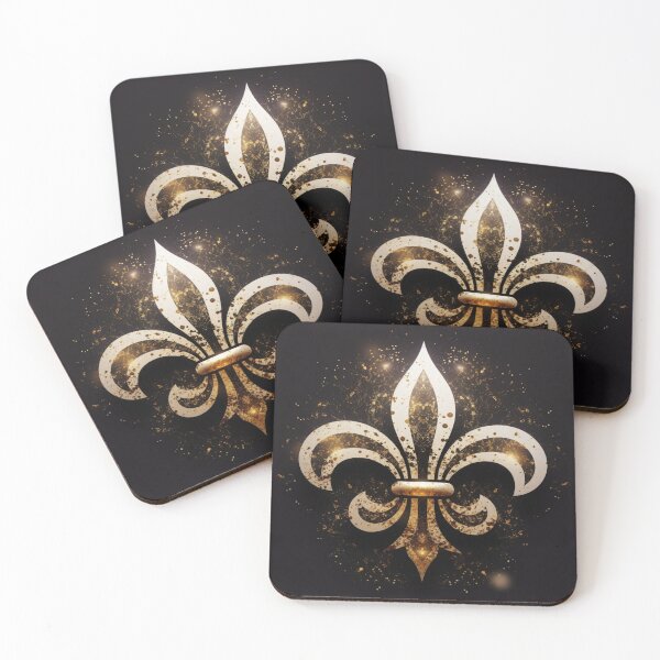 Item preview, Fleur De Lis | Black & Gold Victory designed and sold by W Designs.