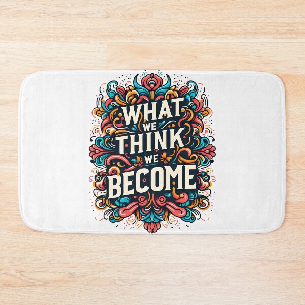 Item preview, What we think we become, typography designed and sold by maxmaj.