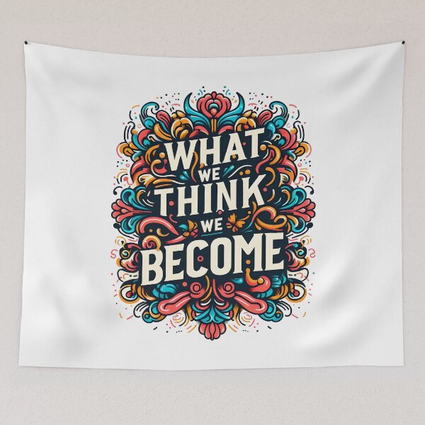 Item preview, What we think we become, typography designed and sold by maxmaj.