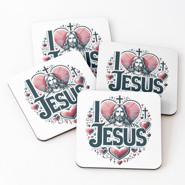 Item preview, I LOVE JESUS designed and sold by MegzDesign.