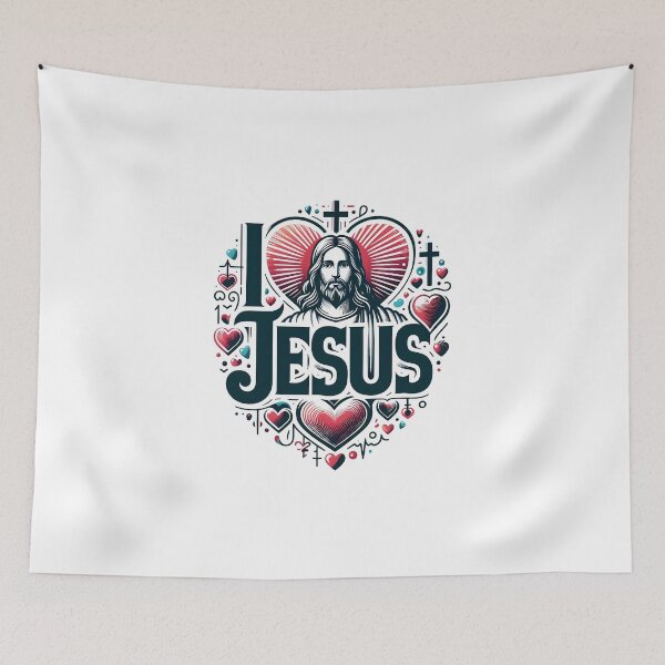 Item preview, I LOVE JESUS designed and sold by MegzDesign.