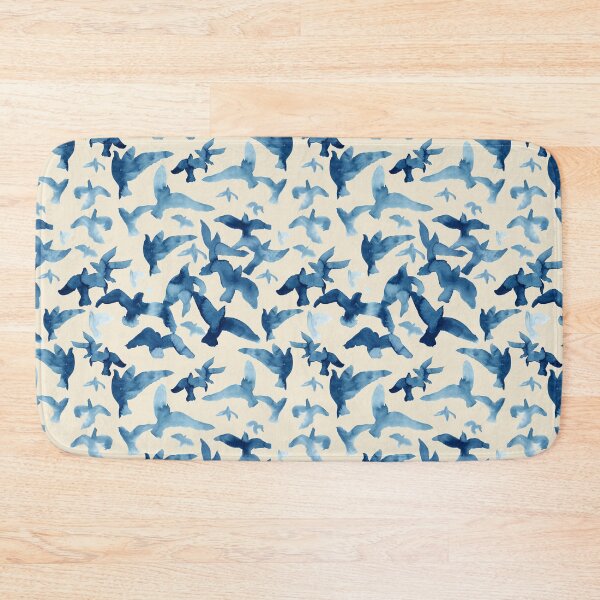 Item preview, Alouette – Blue on Cream designed and sold by Elizabeth Becker.