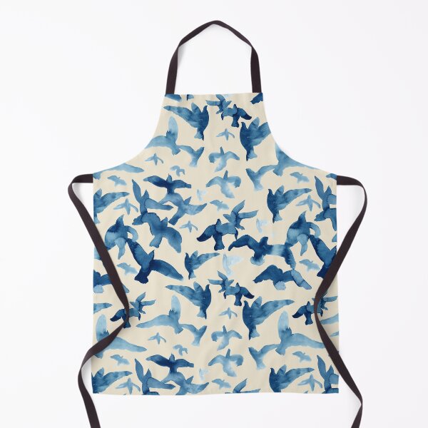 Item preview, Alouette – Blue on Cream designed and sold by Elizabeth Becker.