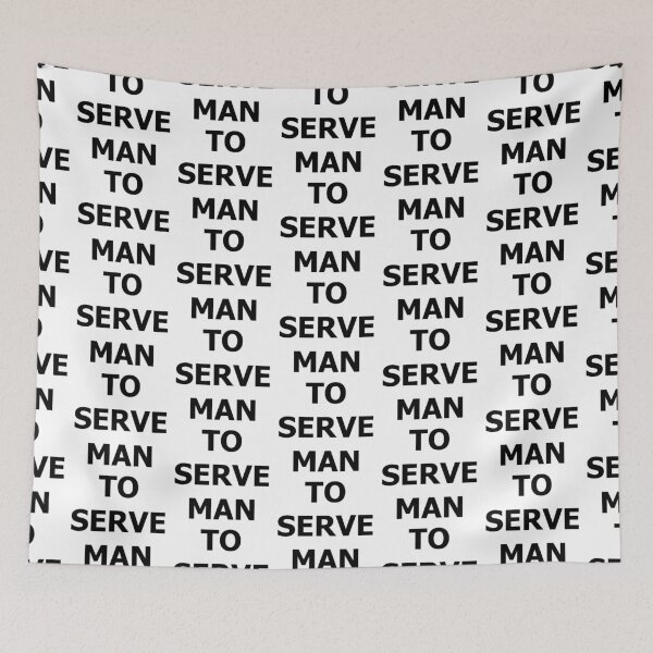 Item preview, Bender's "To Serve Man" apron designed and sold by cubiclecoma.