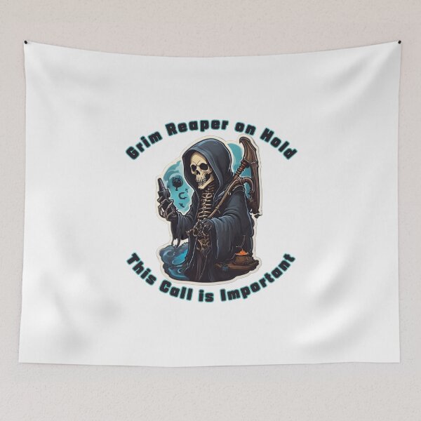 Item preview, Grim Reaper on Hold - This Call is Important designed and sold by WANBASTEN.