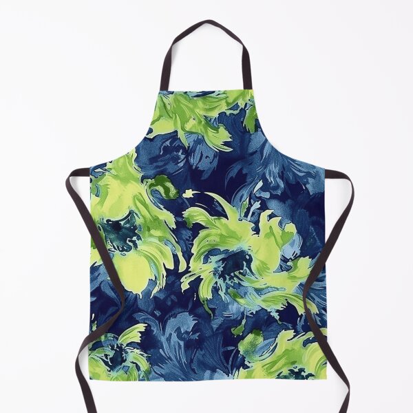 Item preview, Blue and Green Floral Batik Pattern II designed and sold by HausKatz.