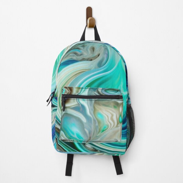 Item preview, Blue, Turquoise, White Swirls in Pearl Paint designed and sold by HippieFarms11.